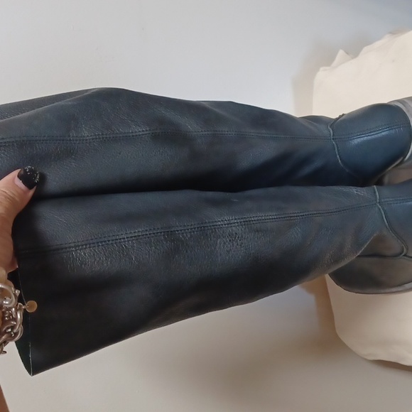 NEW FREE People essential tall slouch boots black NIB $298 - Picture 8 of 11